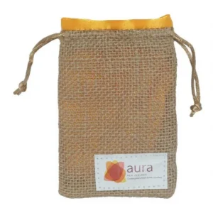 Burlap Jewellery Pouches with Satin Lining and Custom Logo